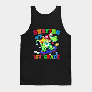 Into 1St Grade Dinosaur T Rex Back To School Tank Top